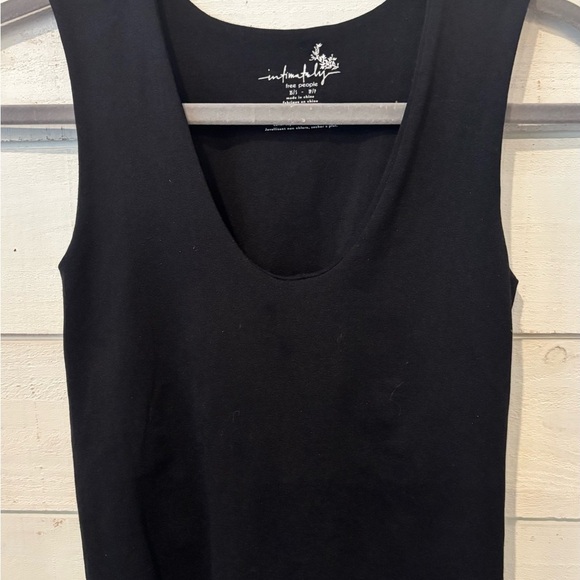 Free People Intimately Second Skin V-Neck Cami Tank Top in Black Women's XS/S - Picture 4 of 13